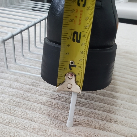 Olivia Miller Silver and Black Studded Loafers NWOT, No Box. - Picture 6 of 6